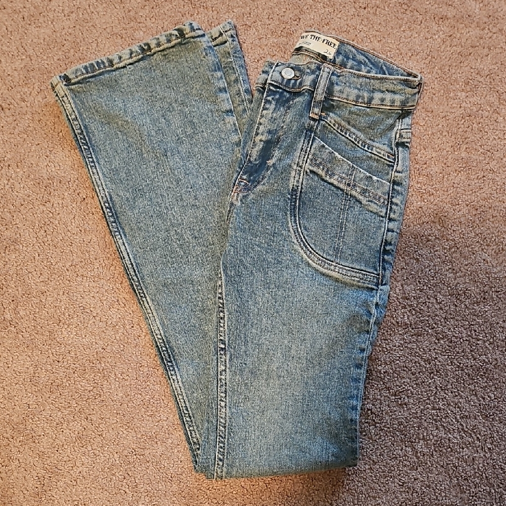 We The Free Blue Boot Cut Jeans